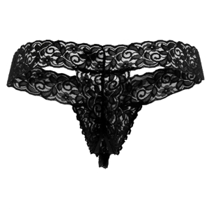 String Dentelle TLAZOL Noir