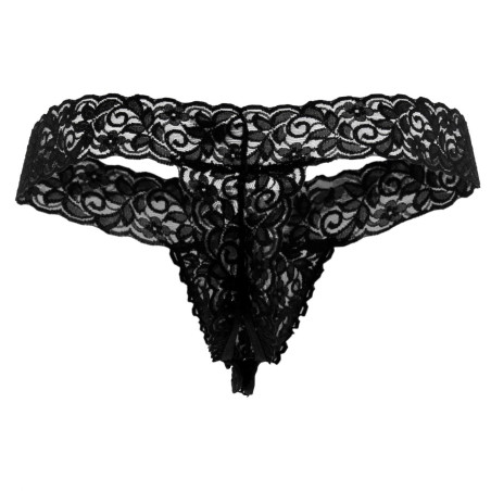 String Dentelle TLAZOL Noir