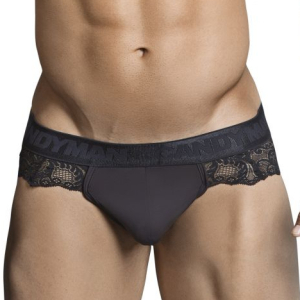 String Dentelle BES Noir Transparent