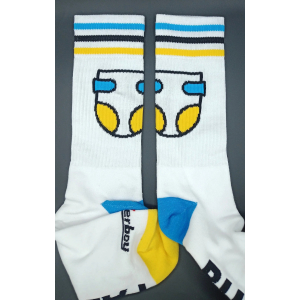 Chaussettes Sk8erboy DIAPER Blanches