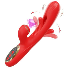 Vibro Rabbit CLITSUCK 13 x 3.6cm Rouge 2