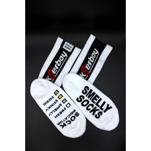 Chaussettes blanches SMELLY Sk8erboy