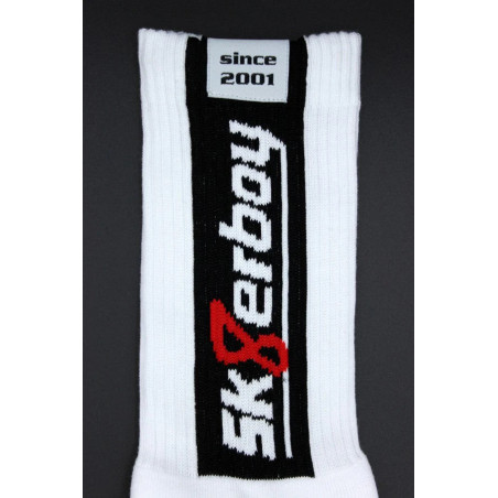 Chaussettes blanches SMELLY Sk8erboy