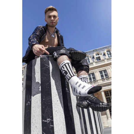 Chaussettes blanches LOCKED Sk8erboy