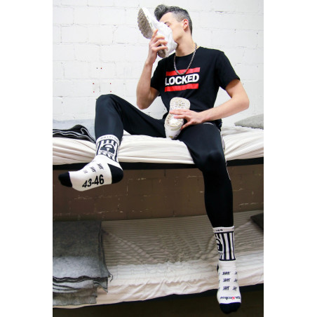 Chaussettes blanches LOCKED Sk8erboy