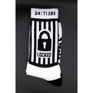 Chaussettes blanches LOCKED Sk8erboy