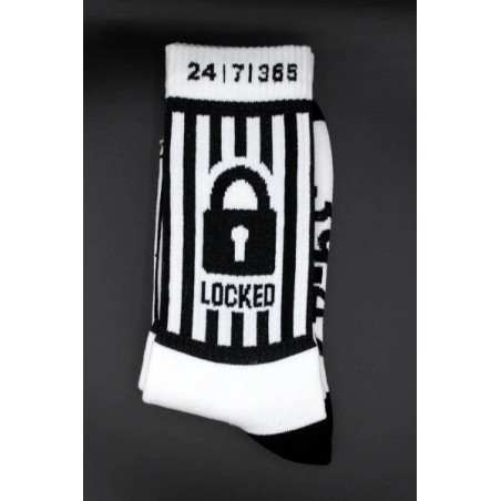 Chaussettes blanches LOCKED Sk8erboy