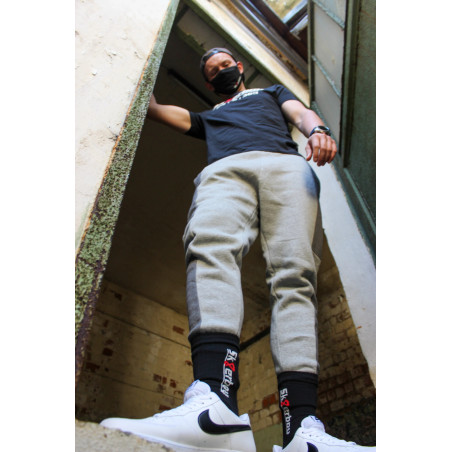 Chaussettes noires CREW SOCKS Sk8erboy