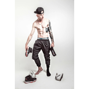 Chaussettes noires CREW SOCKS Sk8erboy