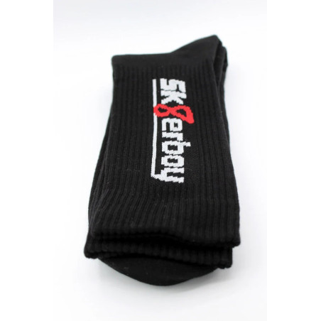 Chaussettes noires CREW SOCKS Sk8erboy