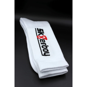 Chaussettes blanches CREW SOCKS Sk8erboy