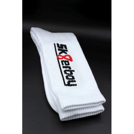 Chaussettes blanches CREW SOCKS Sk8erboy
