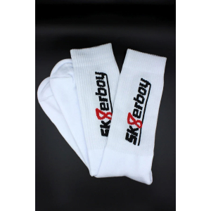 Chaussettes blanches CREW SOCKS Sk8erboy