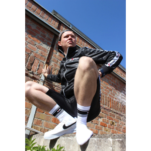 Chaussettes blanches Sk8erboy Deluxe Blanc-Noir