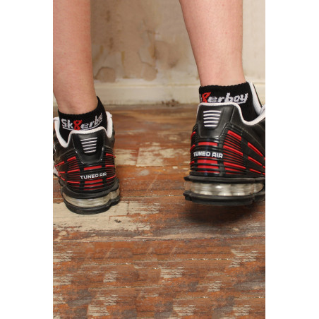 Chaussettes basses noires QUARTER Sk8erboy