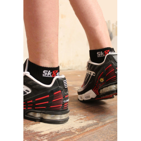 Chaussettes basses noires QUARTER Sk8erboy