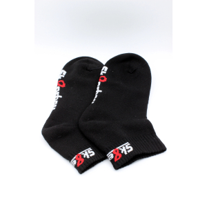 Chaussettes basses noires QUARTER Sk8erboy