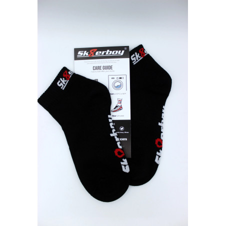 Chaussettes basses noires QUARTER Sk8erboy