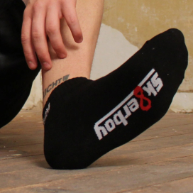 Chaussettes basses noires QUARTER Sk8erboy 2