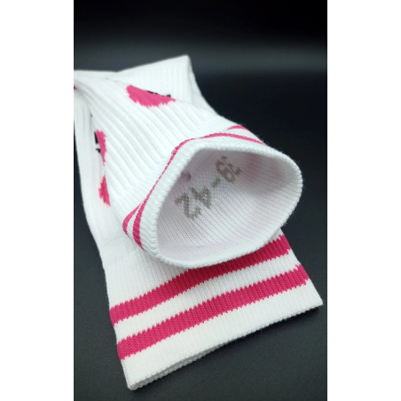Chaussettes blanches HORNY PIG Sk8erboy