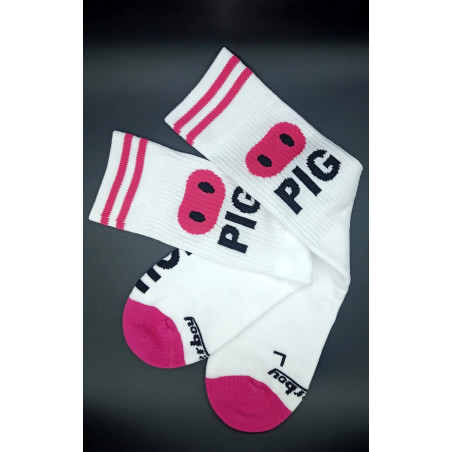 Chaussettes blanches HORNY PIG Sk8erboy