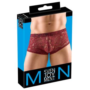 Boxer Dentelle FLINO Bordeaux