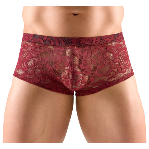 Boxer Dentelle FLINO Bordeaux