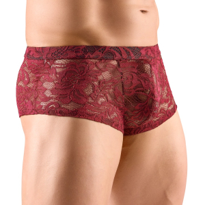Boxer Dentelle FLINO Bordeaux