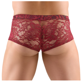 Boxer Dentelle FLINO Bordeaux 2