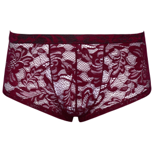 Boxer Dentelle FLINO Bordeaux