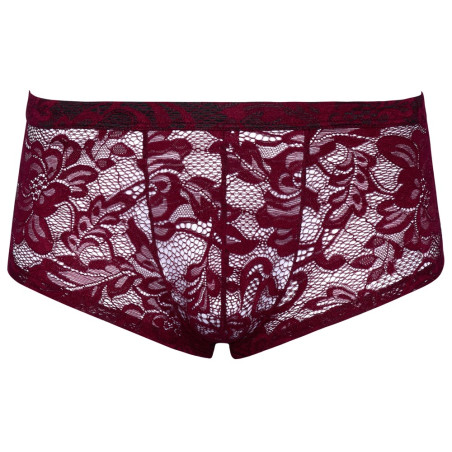 Boxer Dentelle FLINO Bordeaux