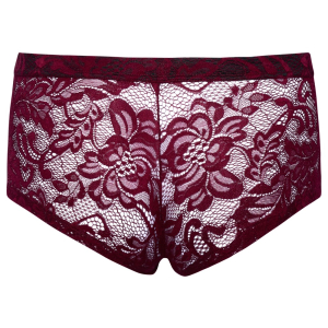 Boxer Dentelle FLINO Bordeaux