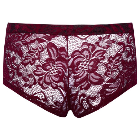 Boxer Dentelle FLINO Bordeaux