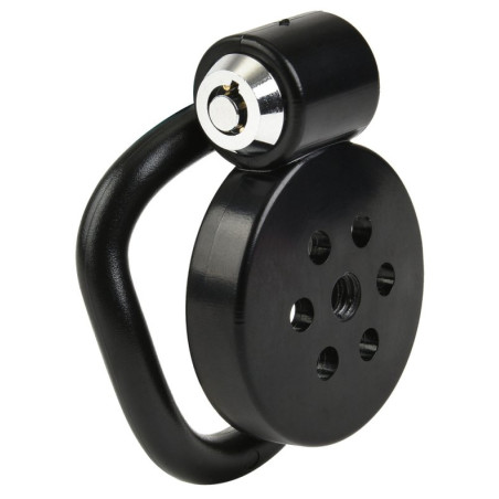 Cage de chasteté plate HIDY Noire de 2.5 x 3.8 cm