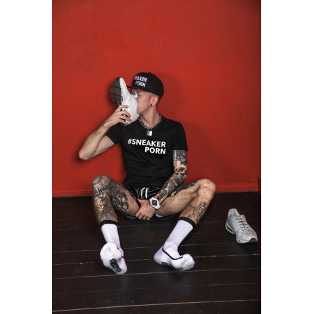 Chaussettes blanches SNEAKERPORN Sk8erboy