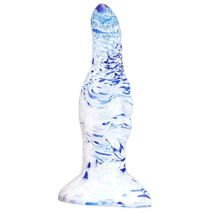Gode Fantasy SKURIX 19 x 5.5cm Blanc-Bleu Peinture