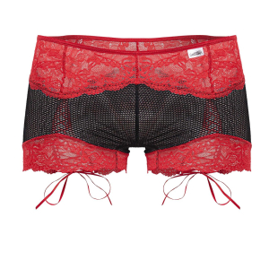 Boxer Dentelle HYMEN Rouge et Noir