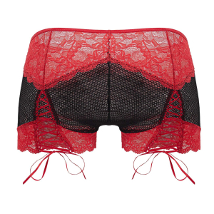 Boxer Dentelle HYMEN Rouge et Noir