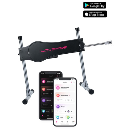 Sex machine connectée LOVENSE Deux extrémités et Godes