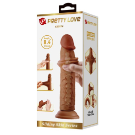 Gode Réaliste KEON 18 x 4cm Marron 2