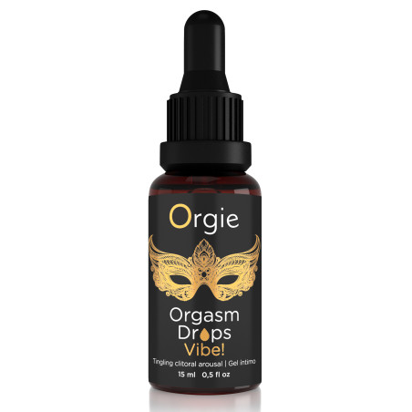 Gel Stimulant pour Clitoris ORGASM DROPS VIBE 15ml Noir