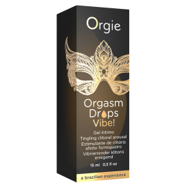 Gel Stimulant pour Clitoris ORGASM DROPS VIBE 15ml Noir 2