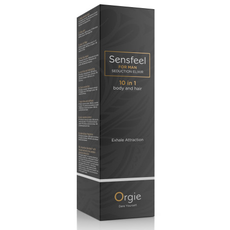 Lotion pour Corps et Cheveux SENSFEEL FOR MAN 100ml Noir