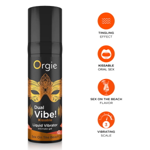 Gel Stimulant DUAL VIBE SEX ON THE BEACH 15ml