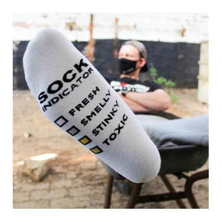 Chaussettes blanches SMELLY Sk8erboy