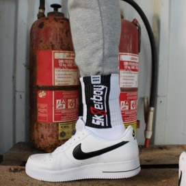 Chaussettes blanches SMELLY Sk8erboy 2