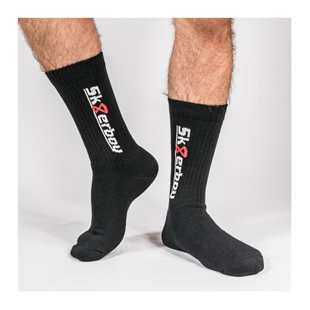 Chaussettes noires CREW SOCKS Sk8erboy