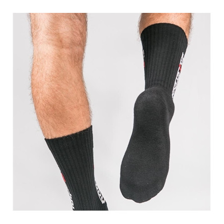 Chaussettes noires CREW SOCKS Sk8erboy