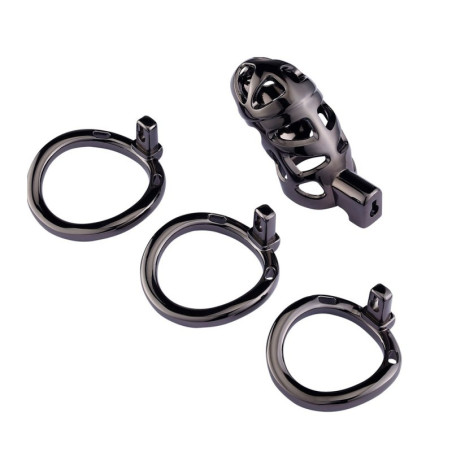 Cage de chasteté VERY LOCK Noire - Ultra légère