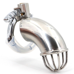 Cage de chasteté en métal CURVEDICK 11 x 3.3 cm